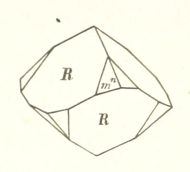 An illustration from A Text-Book of Mineralogy. With an extended treatise on crystallography and physical mineralogy. By E. S. Dana ... on the plan and with the co-operation of Professor James D. Dana, etc, 1877, leaf 56