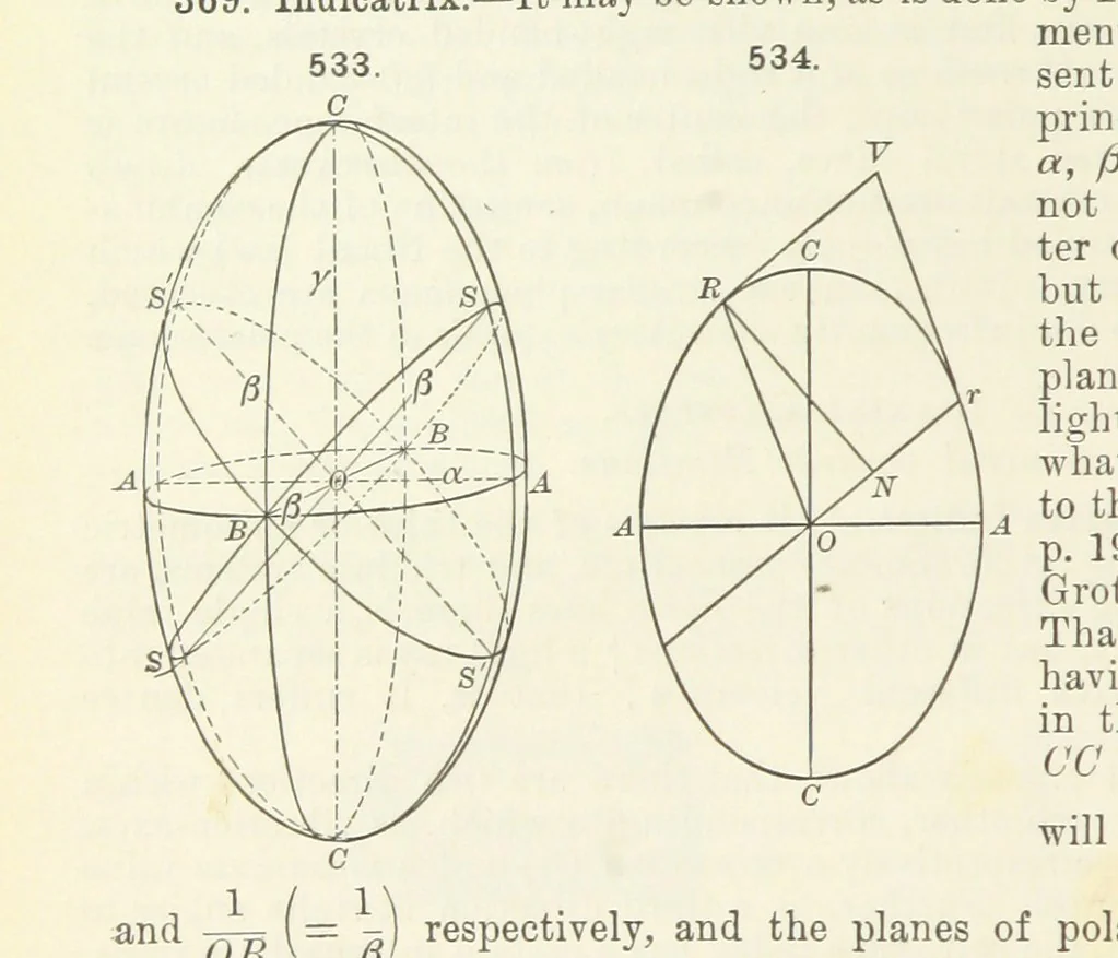 An illustration from A Text-Book of Mineralogy. With an extended treatise on crystallography and physical mineralogy ... on the plan and with the co-operation of ... James D. Dana ... With ... woodcuts ... Newly revised and enlarged. 17th edition, etc, 1898, leaf 222