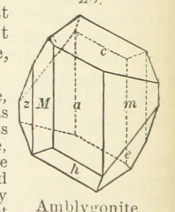 An illustration from A Text-Book of Mineralogy. With an extended treatise on crystallography and physical mineralogy ... on the plan and with the co-operation of ... James D. Dana ... With ... woodcuts ... Newly revised and enlarged. 17th edition, etc, 1898, leaf 28