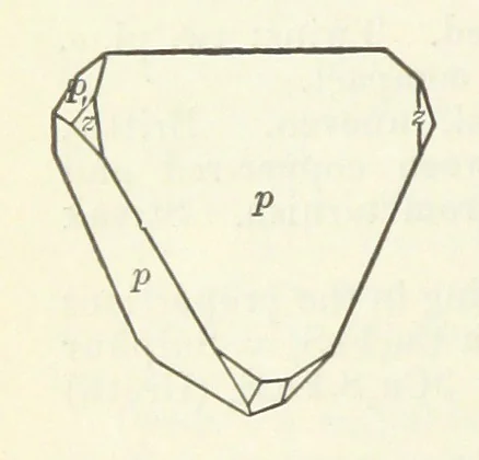 An illustration from A Text-Book of Mineralogy. With an extended treatise on crystallography and physical mineralogy ... on the plan and with the co-operation of ... James D. Dana ... With ... woodcuts ... Newly revised and enlarged. 17th edition, etc, 1898, leaf 316