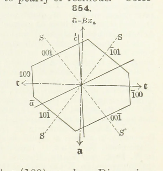 An illustration from A Text-Book of Mineralogy. With an extended treatise on crystallography and physical mineralogy ... on the plan and with the co-operation of ... James D. Dana ... With ... woodcuts ... Newly revised and enlarged. 17th edition, etc, 1898, leaf 457