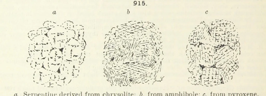 An illustration from A Text-Book of Mineralogy. With an extended treatise on crystallography and physical mineralogy ... on the plan and with the co-operation of ... James D. Dana ... With ... woodcuts ... Newly revised and enlarged. 17th edition, etc, 1898, leaf 496