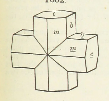 An illustration from A Text-Book of Mineralogy. With an extended treatise on crystallography and physical mineralogy ... on the plan and with the co-operation of ... James D. Dana ... With ... woodcuts ... Newly revised and enlarged. 17th edition, etc, 1898, leaf 571