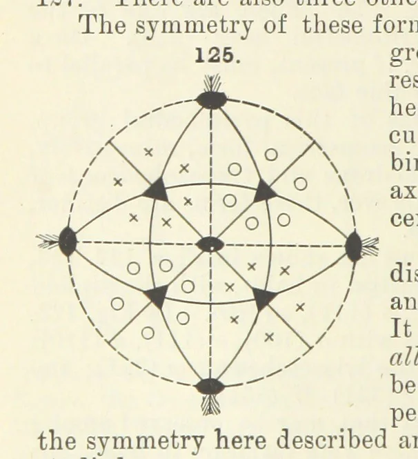 An illustration from A Text-Book of Mineralogy. With an extended treatise on crystallography and physical mineralogy ... on the plan and with the co-operation of ... James D. Dana ... With ... woodcuts ... Newly revised and enlarged. 17th edition, etc, 1898, leaf 64
