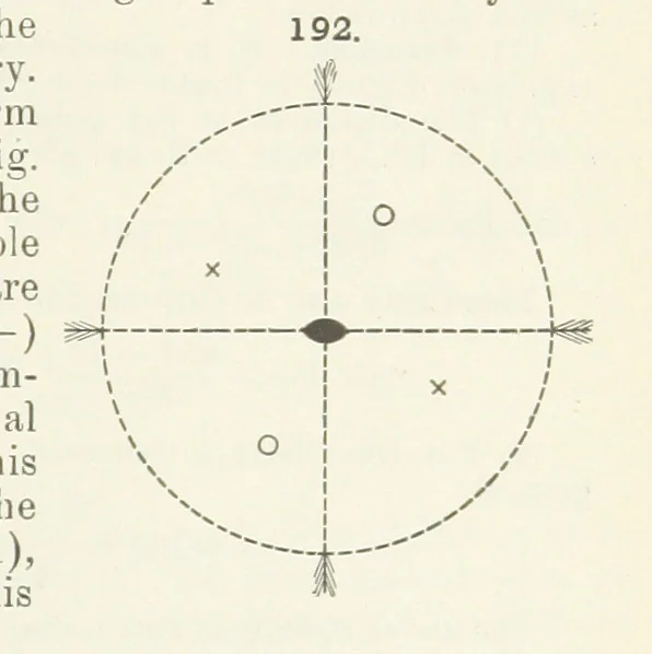 An illustration from A Text-Book of Mineralogy. With an extended treatise on crystallography and physical mineralogy ... on the plan and with the co-operation of ... James D. Dana ... With ... woodcuts ... Newly revised and enlarged. 17th edition, etc, 1898, leaf 81