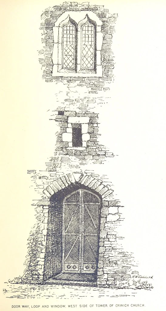 An illustration from A History of West Gower, Glamorganshire. (pt. 2. Historical Notices of the Parishes of Llanmadoc and Cheriton, etc.-pt. 3. Historical Notices of the Parishes of Llangenydd and Rhosili, etc.-pt. 4. Historical Notices of the Parishes of Penrice, Oxwich and Nicholaston, etc.), 1877, leaf 167