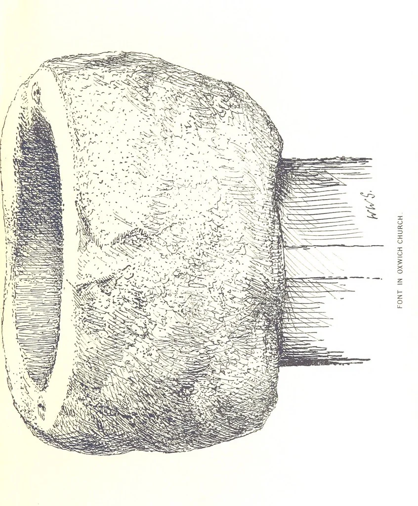 An illustration from A History of West Gower, Glamorganshire. (pt. 2. Historical Notices of the Parishes of Llanmadoc and Cheriton, etc.-pt. 3. Historical Notices of the Parishes of Llangenydd and Rhosili, etc.-pt. 4. Historical Notices of the Parishes of Penrice, Oxwich and Nicholaston, etc.), 1877, leaf 183
