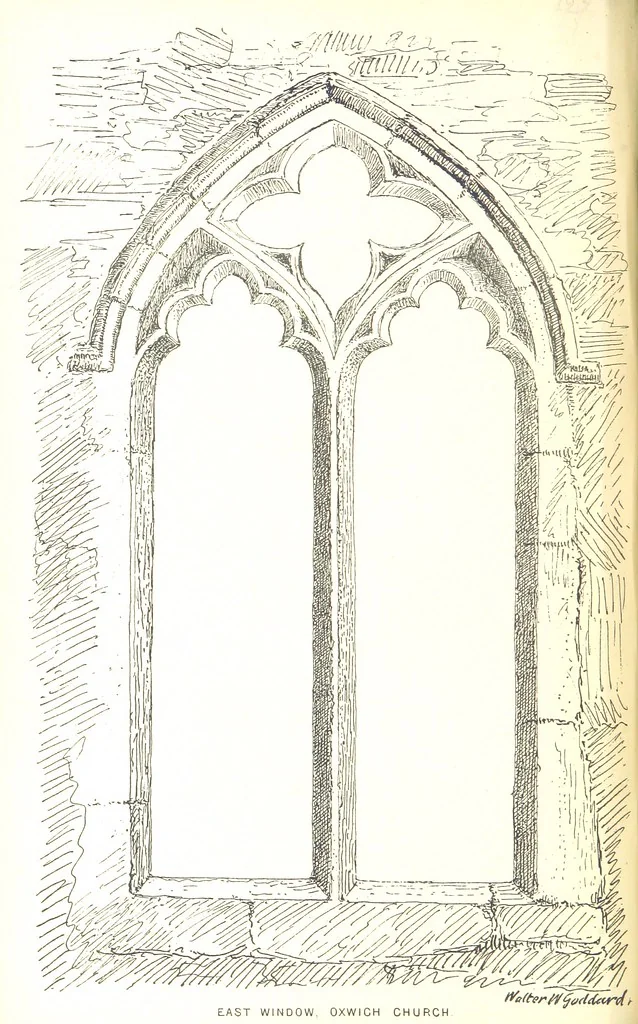 An illustration from A History of West Gower, Glamorganshire. (pt. 2. Historical Notices of the Parishes of Llanmadoc and Cheriton, etc.-pt. 3. Historical Notices of the Parishes of Llangenydd and Rhosili, etc.-pt. 4. Historical Notices of the Parishes of Penrice, Oxwich and Nicholaston, etc.), 1877, leaf 186