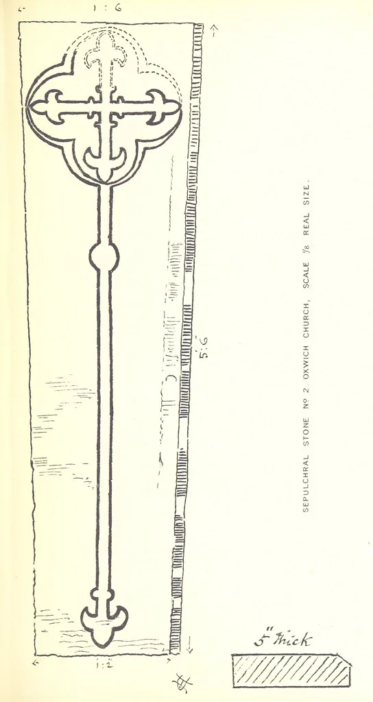 An illustration from A History of West Gower, Glamorganshire. (pt. 2. Historical Notices of the Parishes of Llanmadoc and Cheriton, etc.-pt. 3. Historical Notices of the Parishes of Llangenydd and Rhosili, etc.-pt. 4. Historical Notices of the Parishes of Penrice, Oxwich and Nicholaston, etc.), 1877, leaf 195