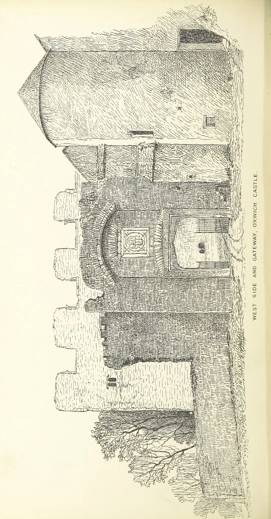 An illustration from A History of West Gower, Glamorganshire. (pt. 2. Historical Notices of the Parishes of Llanmadoc and Cheriton, etc.-pt. 3. Historical Notices of the Parishes of Llangenydd and Rhosili, etc.-pt. 4. Historical Notices of the Parishes of Penrice, Oxwich and Nicholaston, etc.), 1877, leaf 224