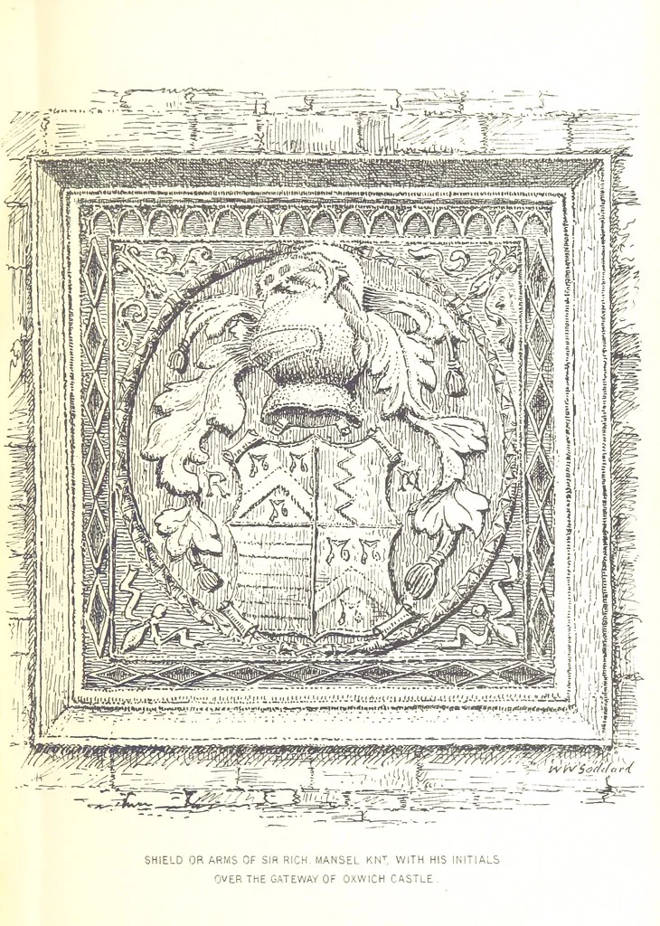 An illustration from A History of West Gower, Glamorganshire. (pt. 2. Historical Notices of the Parishes of Llanmadoc and Cheriton, etc.-pt. 3. Historical Notices of the Parishes of Llangenydd and Rhosili, etc.-pt. 4. Historical Notices of the Parishes of Penrice, Oxwich and Nicholaston, etc.), 1877, leaf 231