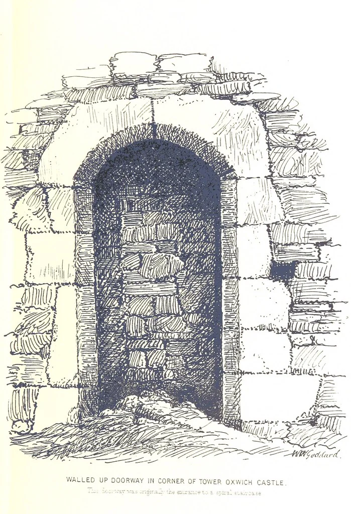 An illustration from A History of West Gower, Glamorganshire. (pt. 2. Historical Notices of the Parishes of Llanmadoc and Cheriton, etc.-pt. 3. Historical Notices of the Parishes of Llangenydd and Rhosili, etc.-pt. 4. Historical Notices of the Parishes of Penrice, Oxwich and Nicholaston, etc.), 1877, leaf 239