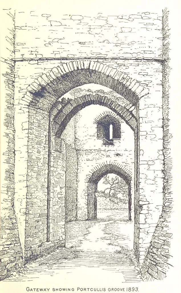 An illustration from A History of West Gower, Glamorganshire. (pt. 2. Historical Notices of the Parishes of Llanmadoc and Cheriton, etc.-pt. 3. Historical Notices of the Parishes of Llangenydd and Rhosili, etc.-pt. 4. Historical Notices of the Parishes of Penrice, Oxwich and Nicholaston, etc.), 1877, leaf 25
