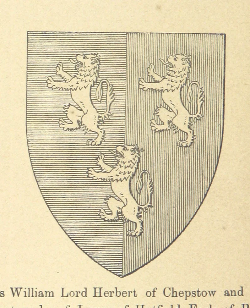 An illustration from A History of West Gower, Glamorganshire. (pt. 2. Historical Notices of the Parishes of Llanmadoc and Cheriton, etc.-pt. 3. Historical Notices of the Parishes of Llangenydd and Rhosili, etc.-pt. 4. Historical Notices of the Parishes of Penrice, Oxwich and Nicholaston, etc.), 1877, leaf 310