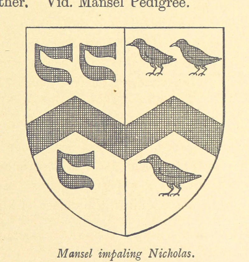An illustration from A History of West Gower, Glamorganshire. (pt. 2. Historical Notices of the Parishes of Llanmadoc and Cheriton, etc.-pt. 3. Historical Notices of the Parishes of Llangenydd and Rhosili, etc.-pt. 4. Historical Notices of the Parishes of Penrice, Oxwich and Nicholaston, etc.), 1877, leaf 375