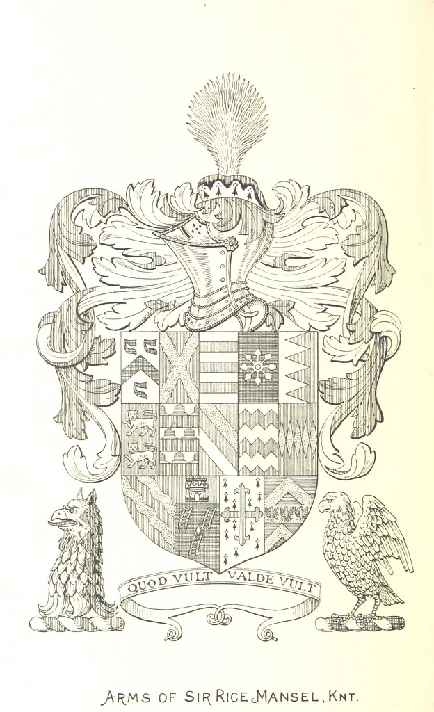 An illustration from A History of West Gower, Glamorganshire. (pt. 2. Historical Notices of the Parishes of Llanmadoc and Cheriton, etc.-pt. 3. Historical Notices of the Parishes of Llangenydd and Rhosili, etc.-pt. 4. Historical Notices of the Parishes of Penrice, Oxwich and Nicholaston, etc.), 1877, leaf 386