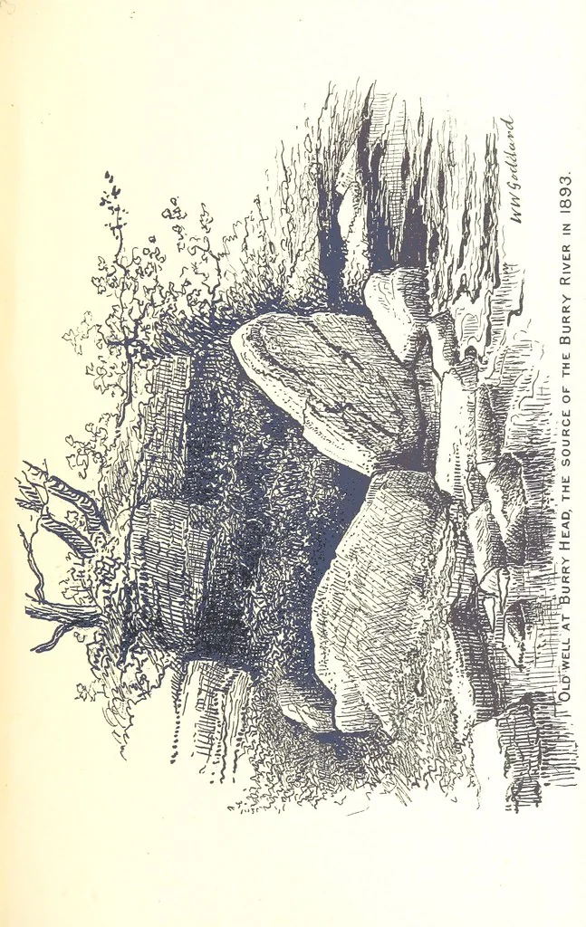 An illustration from A History of West Gower, Glamorganshire. (pt. 2. Historical Notices of the Parishes of Llanmadoc and Cheriton, etc.-pt. 3. Historical Notices of the Parishes of Llangenydd and Rhosili, etc.-pt. 4. Historical Notices of the Parishes of Penrice, Oxwich and Nicholaston, etc.), 1877, leaf 451