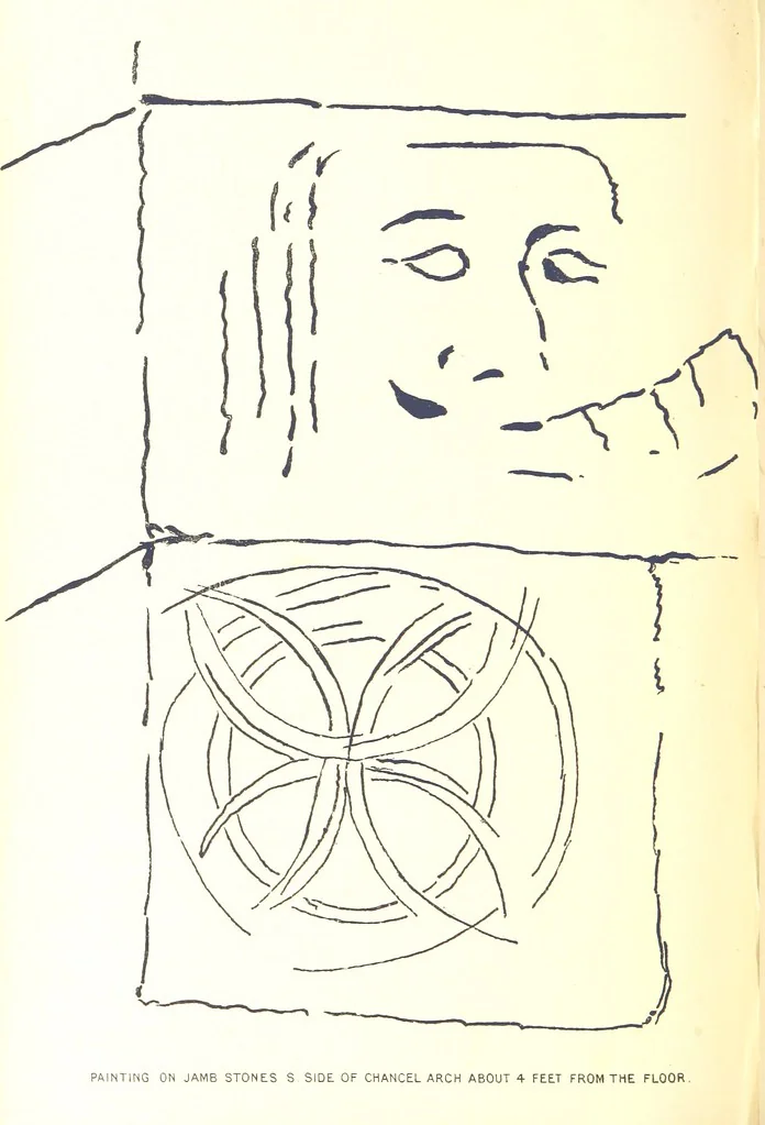 An illustration from A History of West Gower, Glamorganshire. (pt. 2. Historical Notices of the Parishes of Llanmadoc and Cheriton, etc.-pt. 3. Historical Notices of the Parishes of Llangenydd and Rhosili, etc.-pt. 4. Historical Notices of the Parishes of Penrice, Oxwich and Nicholaston, etc.), 1877, leaf 506