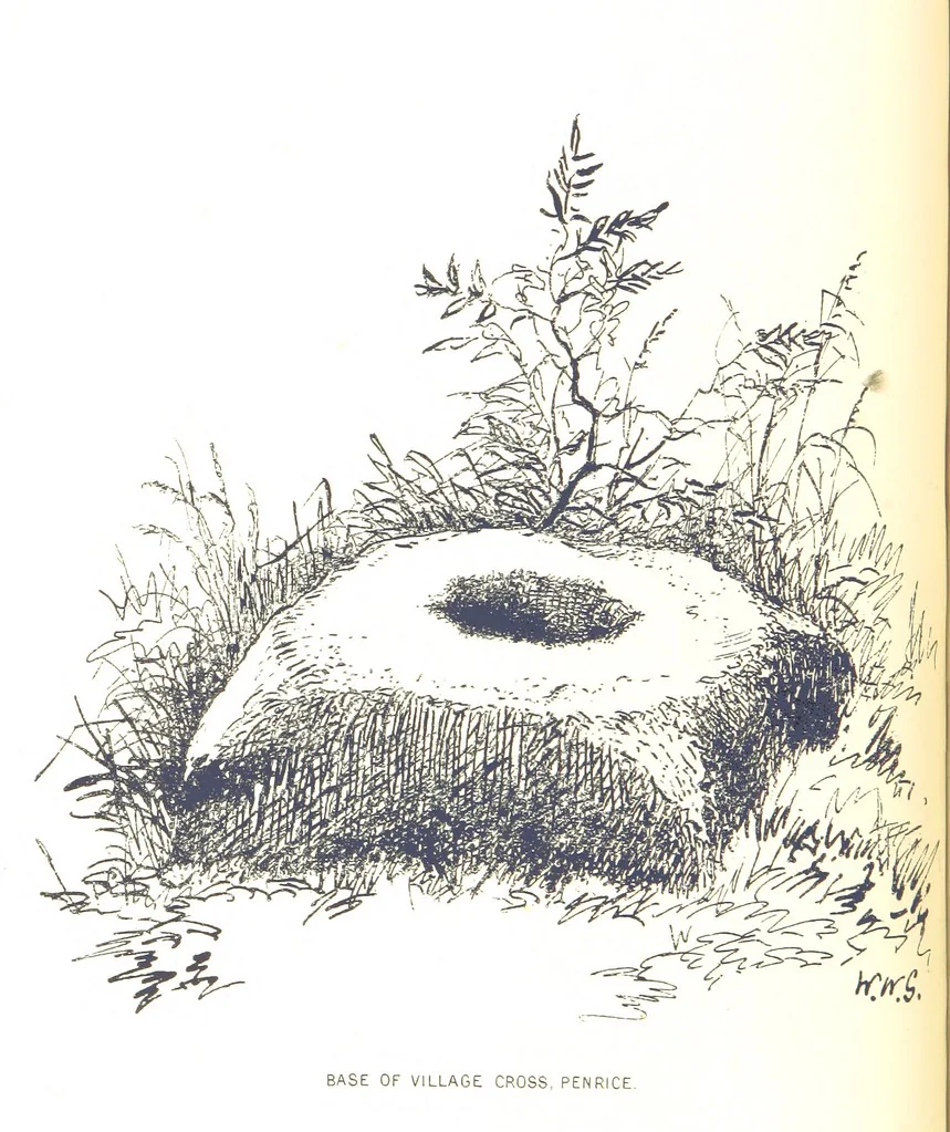 An illustration from A History of West Gower, Glamorganshire. (pt. 2. Historical Notices of the Parishes of Llanmadoc and Cheriton, etc.-pt. 3. Historical Notices of the Parishes of Llangenydd and Rhosili, etc.-pt. 4. Historical Notices of the Parishes of Penrice, Oxwich and Nicholaston, etc.), 1877, leaf 78