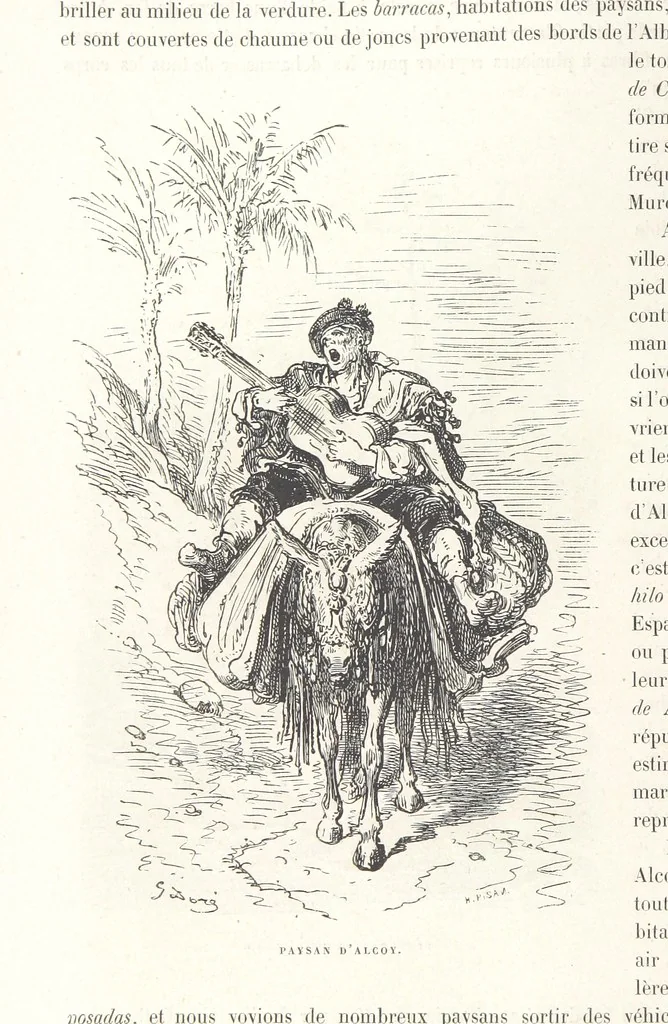 An illustration from L'Espagne ... Illustrée de 309 gravures dessinées sur bois par Gustave Doré, 1874, leaf 102