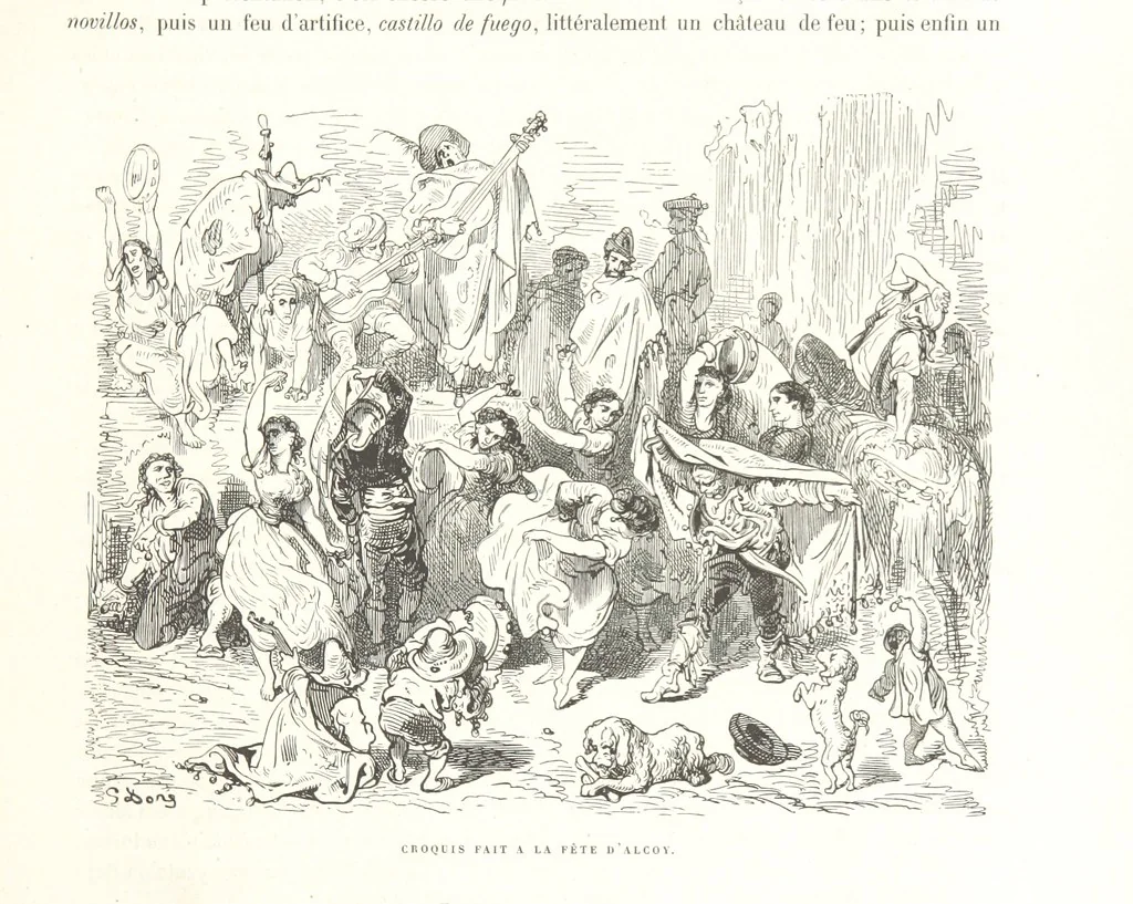 An illustration from L'Espagne ... Illustrée de 309 gravures dessinées sur bois par Gustave Doré, 1874, leaf 105