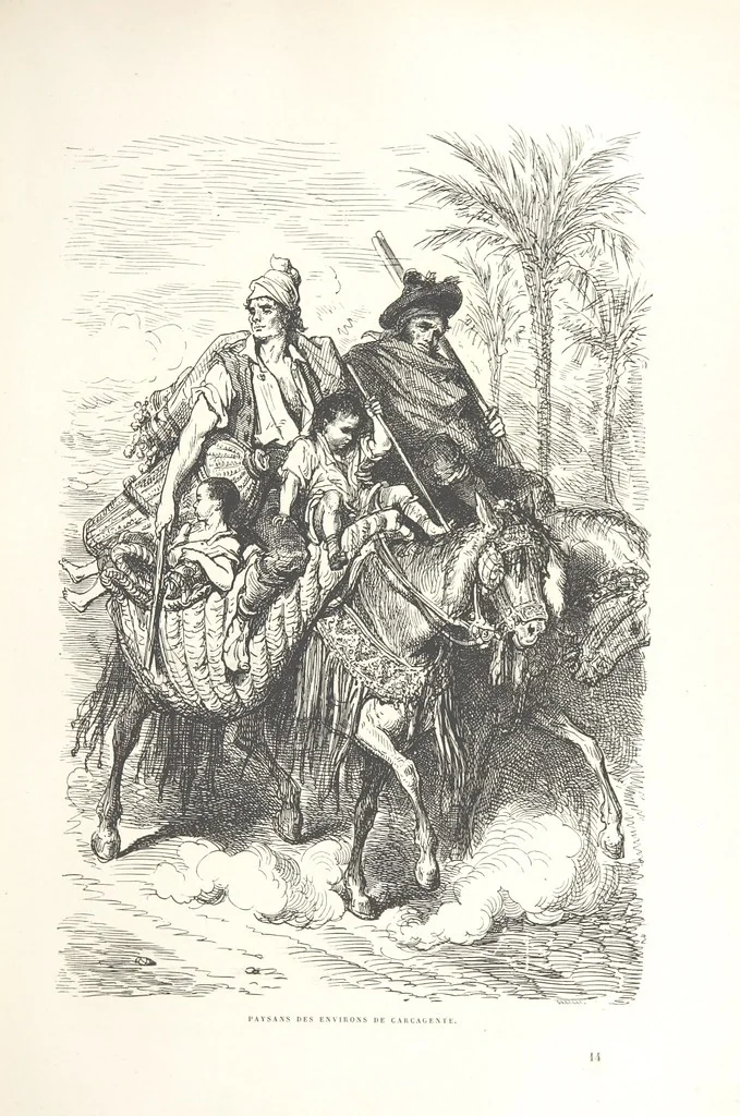 An illustration from L'Espagne ... Illustrée de 309 gravures dessinées sur bois par Gustave Doré, 1874, leaf 115
