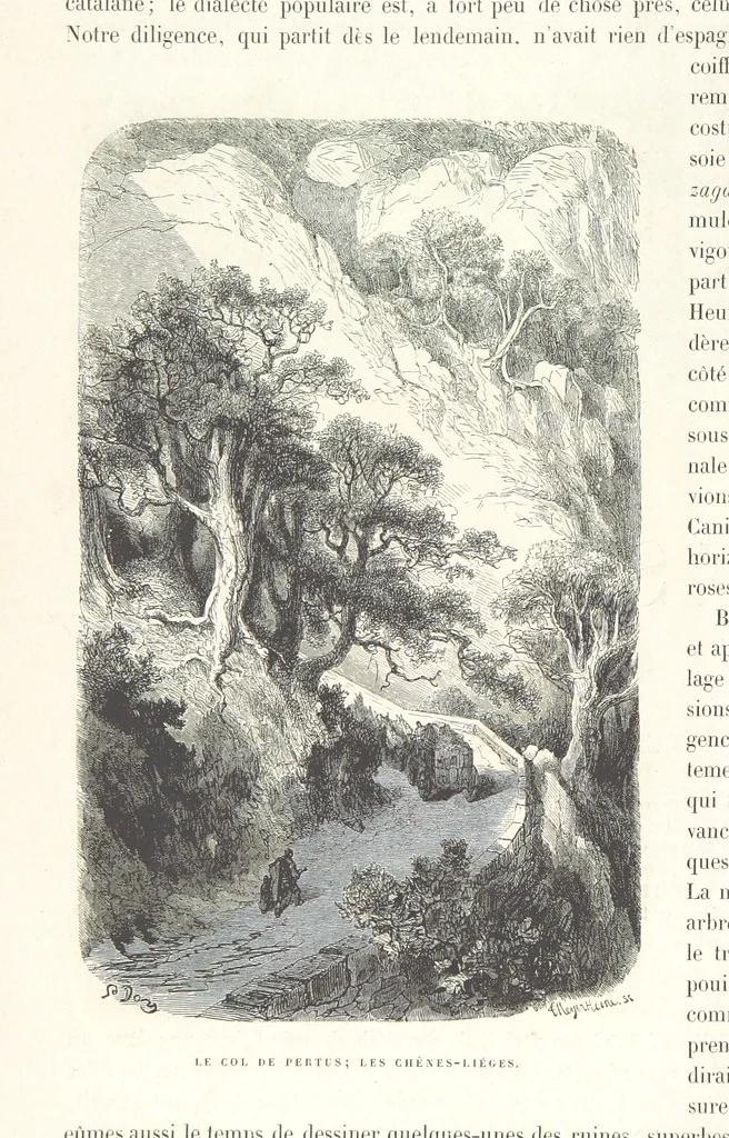 An illustration from L'Espagne ... Illustrée de 309 gravures dessinées sur bois par Gustave Doré, 1874, leaf 12