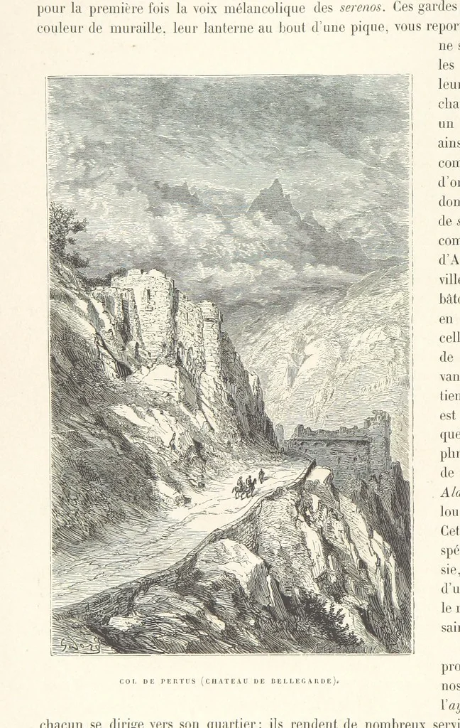 An illustration from L'Espagne ... Illustrée de 309 gravures dessinées sur bois par Gustave Doré, 1874, leaf 14