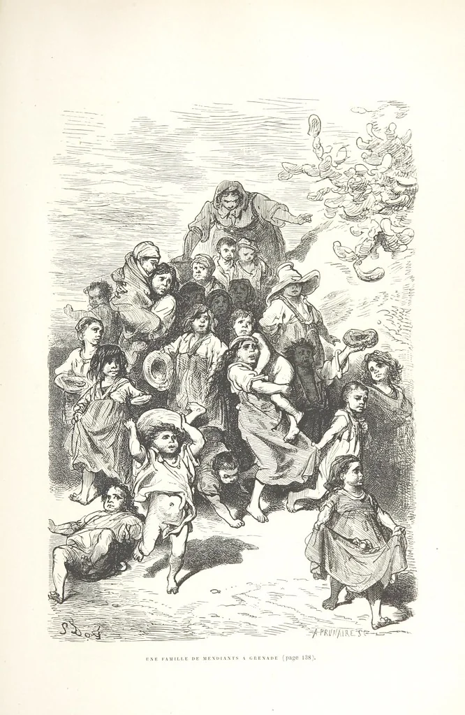 An illustration from L'Espagne ... Illustrée de 309 gravures dessinées sur bois par Gustave Doré, 1874, leaf 157