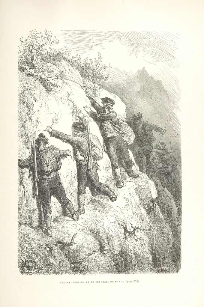 An illustration from L'Espagne ... Illustrée de 309 gravures dessinées sur bois par Gustave Doré, 1874, leaf 281