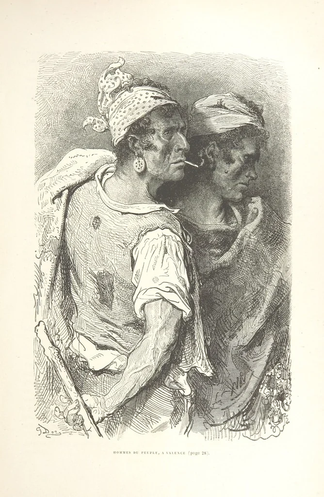An illustration from L'Espagne ... Illustrée de 309 gravures dessinées sur bois par Gustave Doré, 1874, leaf 39