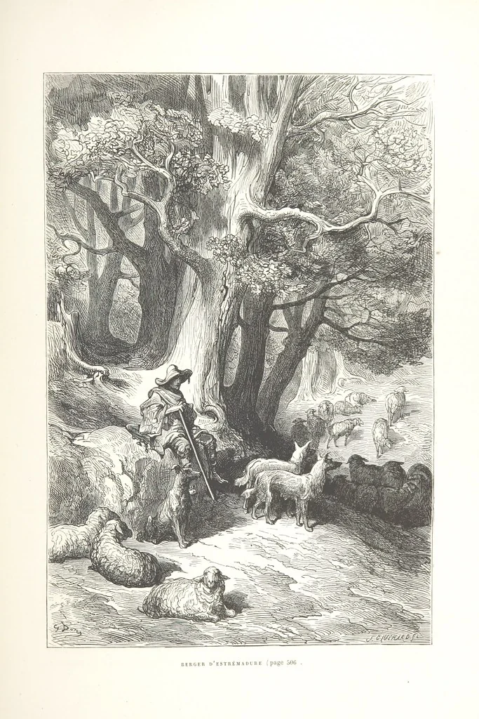 An illustration from L'Espagne ... Illustrée de 309 gravures dessinées sur bois par Gustave Doré, 1874, leaf 517
