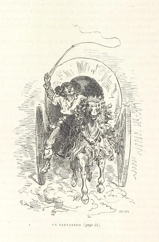 An illustration from L'Espagne ... Illustrée de 309 gravures dessinées sur bois par Gustave Doré, 1874, leaf 54