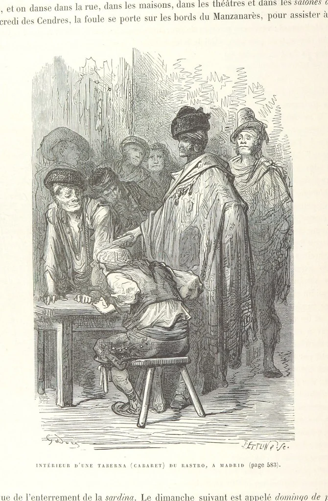 An illustration from L'Espagne ... Illustrée de 309 gravures dessinées sur bois par Gustave Doré, 1874, leaf 622