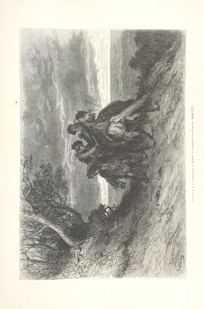 An illustration from L'Espagne ... Illustrée de 309 gravures dessinées sur bois par Gustave Doré, 1874, leaf 735