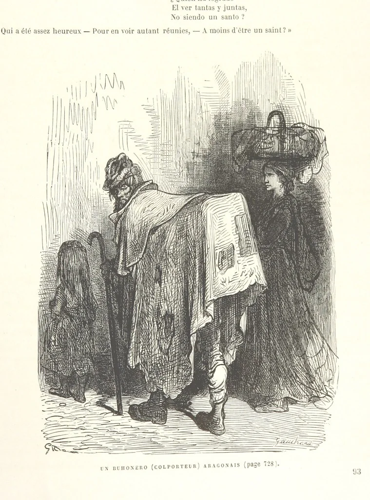 An illustration from L'Espagne ... Illustrée de 309 gravures dessinées sur bois par Gustave Doré, 1874, leaf 747