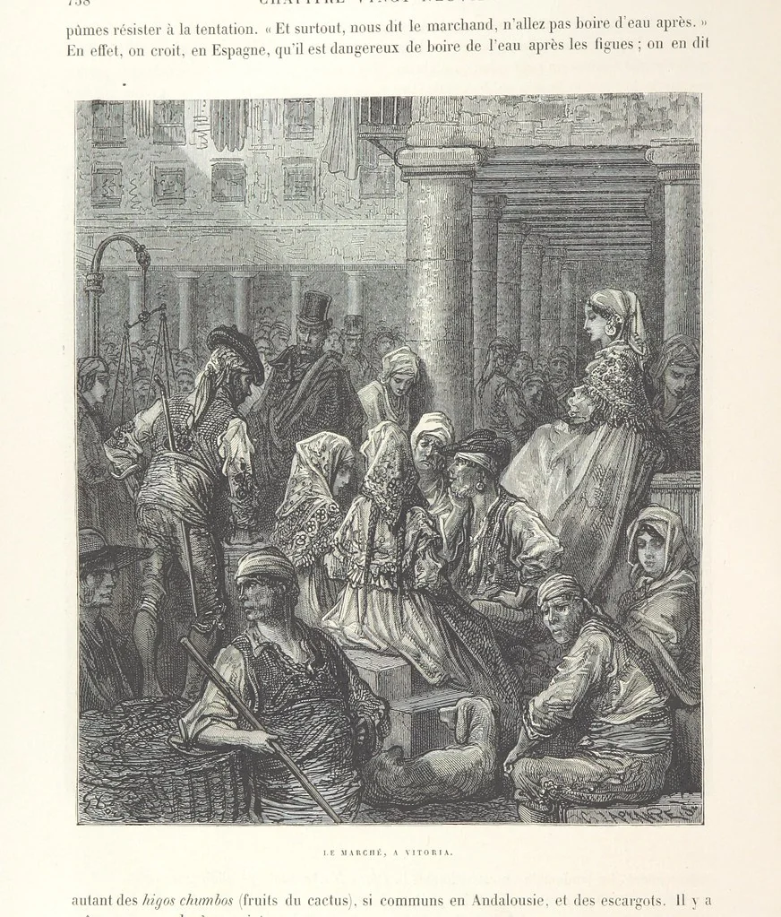 An illustration from L'Espagne ... Illustrée de 309 gravures dessinées sur bois par Gustave Doré, 1874, leaf 768