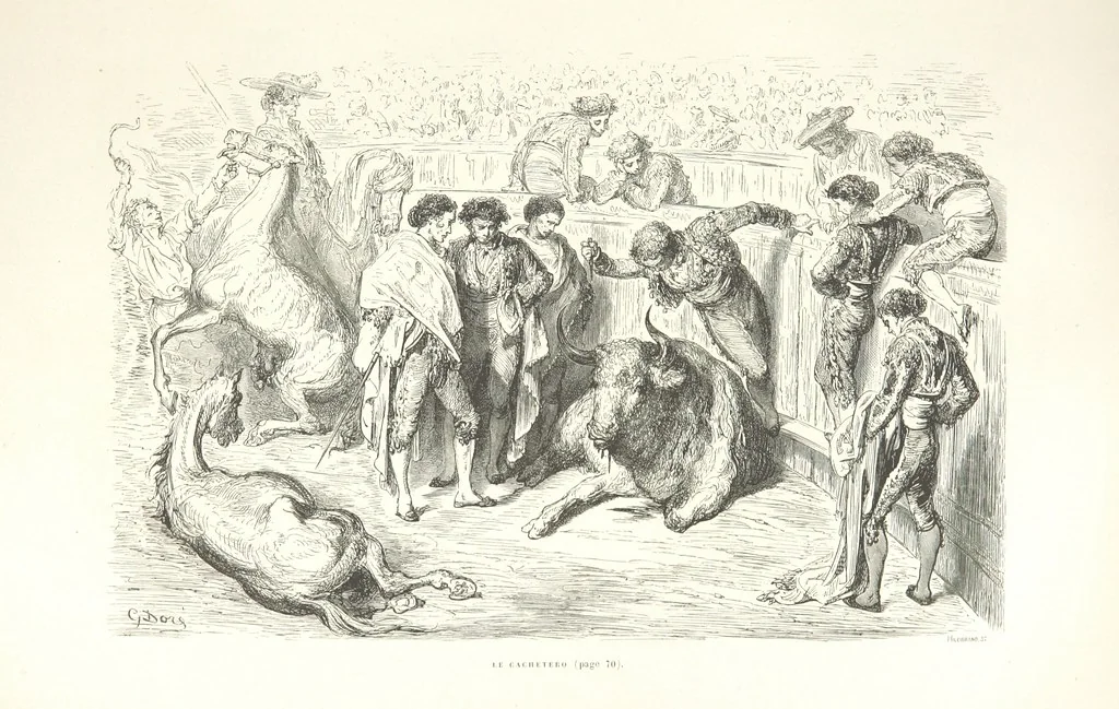 An illustration from L'Espagne ... Illustrée de 309 gravures dessinées sur bois par Gustave Doré, 1874, leaf 77
