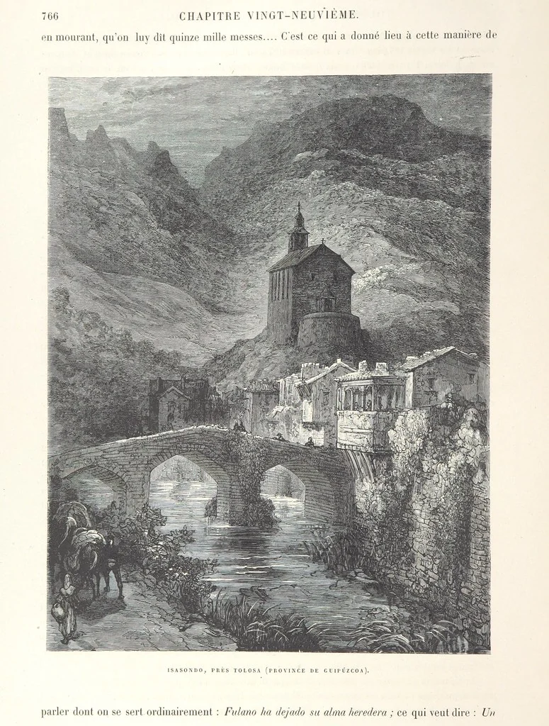 An illustration from L'Espagne ... Illustrée de 309 gravures dessinées sur bois par Gustave Doré, 1874, leaf 776