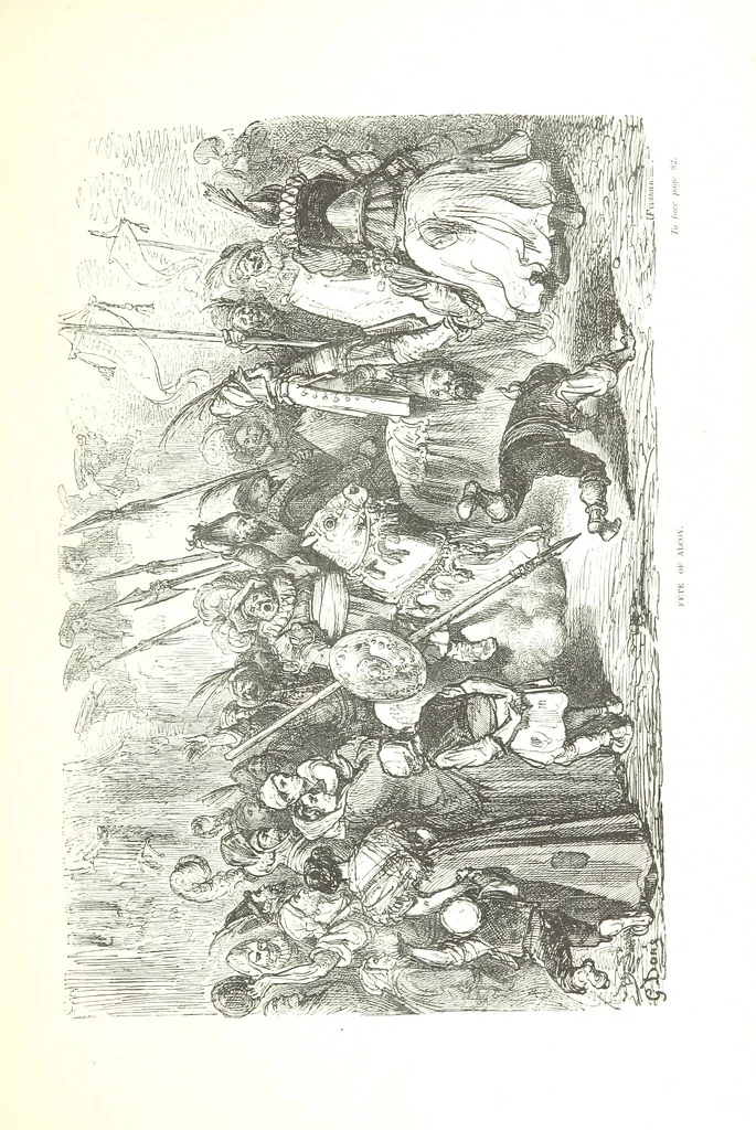 An illustration from Spain ... Illustrated by Gustave Doré. Translated by J. Thomson, 1876, leaf 107
