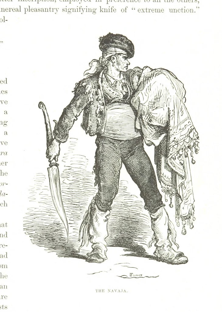 An illustration from Spain ... Illustrated by Gustave Doré. Translated by J. Thomson, 1876, leaf 109