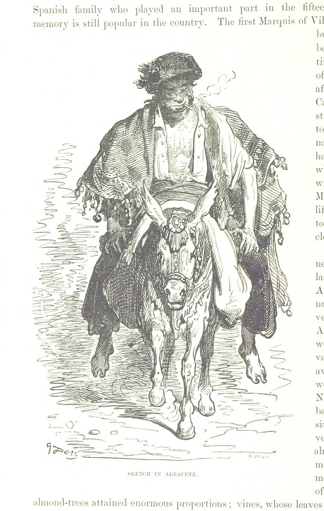 An illustration from Spain ... Illustrated by Gustave Doré. Translated by J. Thomson, 1876, leaf 110