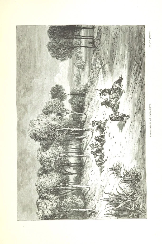 An illustration from Spain ... Illustrated by Gustave Doré. Translated by J. Thomson, 1876, leaf 111