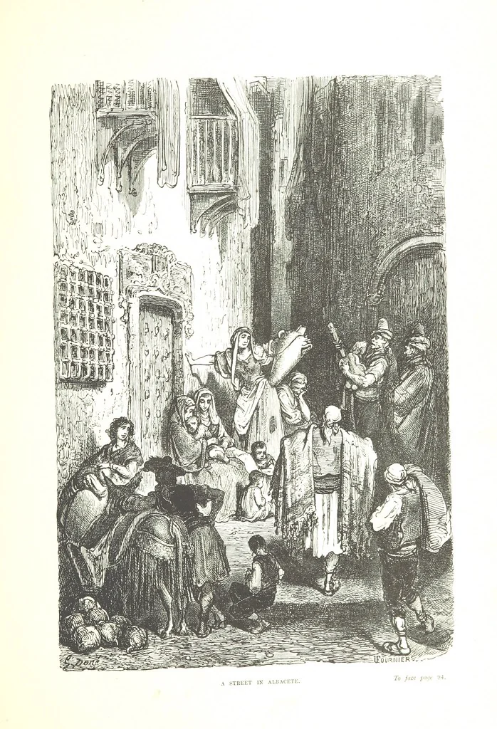An illustration from Spain ... Illustrated by Gustave Doré. Translated by J. Thomson, 1876, leaf 119