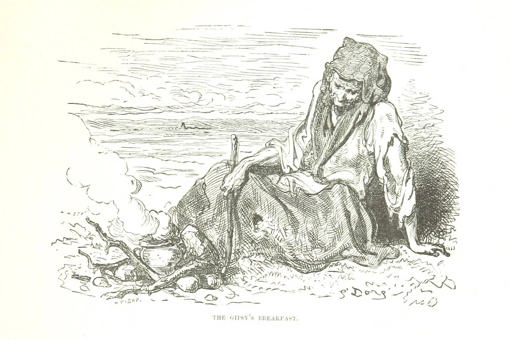An illustration from Spain ... Illustrated by Gustave Doré. Translated by J. Thomson, 1876, leaf 121