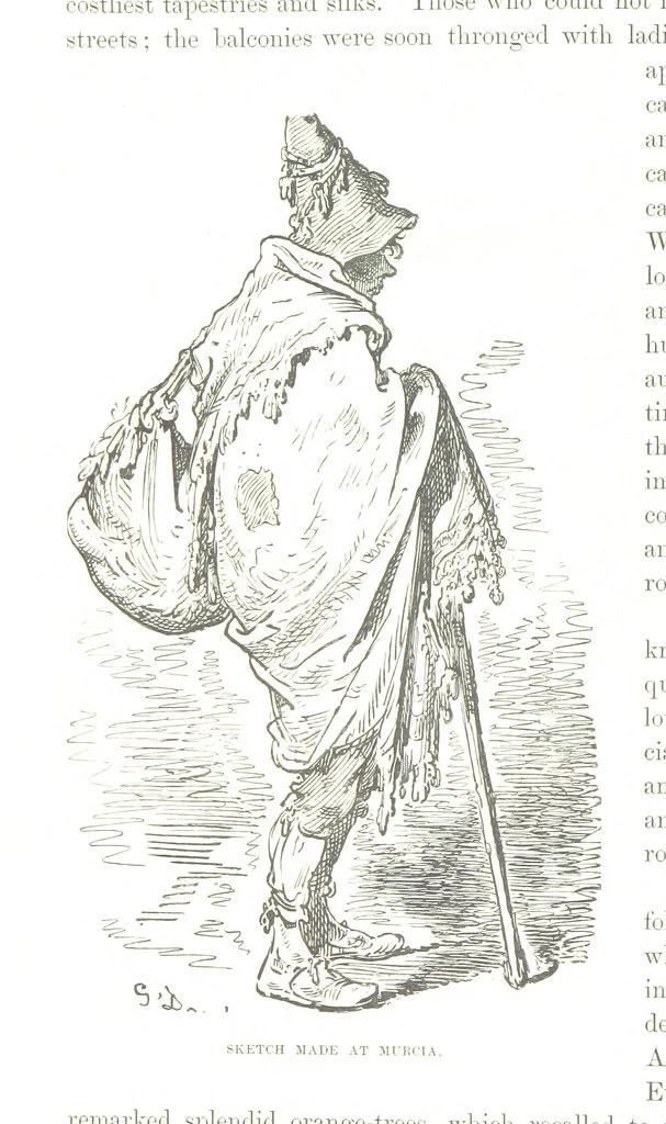 An illustration from Spain ... Illustrated by Gustave Doré. Translated by J. Thomson, 1876, leaf 126