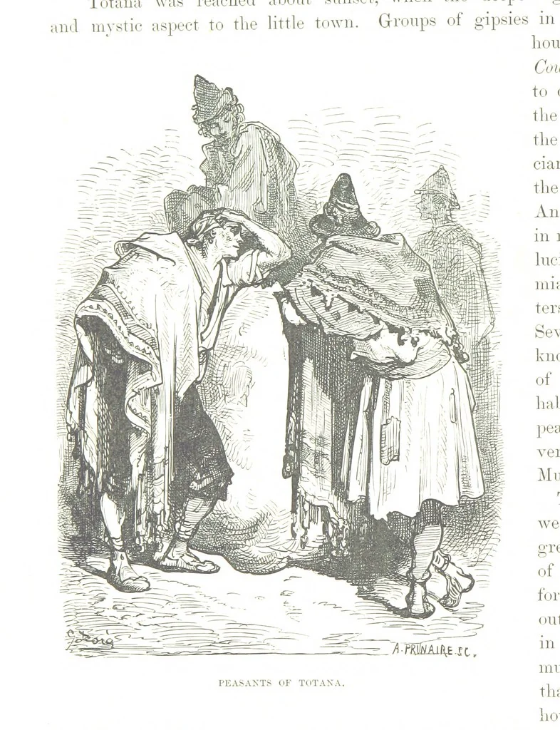 An illustration from Spain ... Illustrated by Gustave Doré. Translated by J. Thomson, 1876, leaf 128