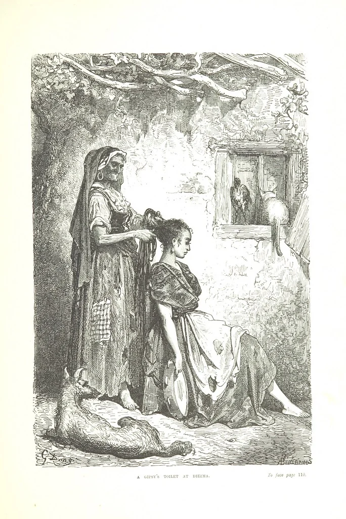 An illustration from Spain ... Illustrated by Gustave Doré. Translated by J. Thomson, 1876, leaf 135