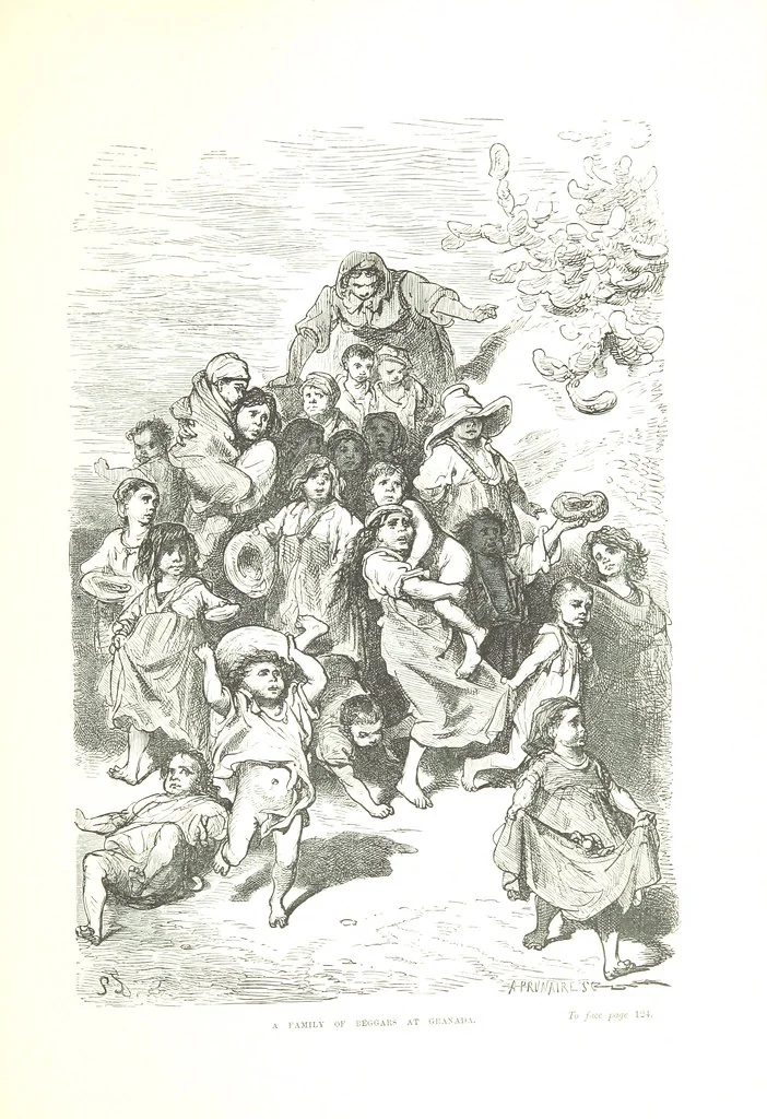 An illustration from Spain ... Illustrated by Gustave Doré. Translated by J. Thomson, 1876, leaf 149