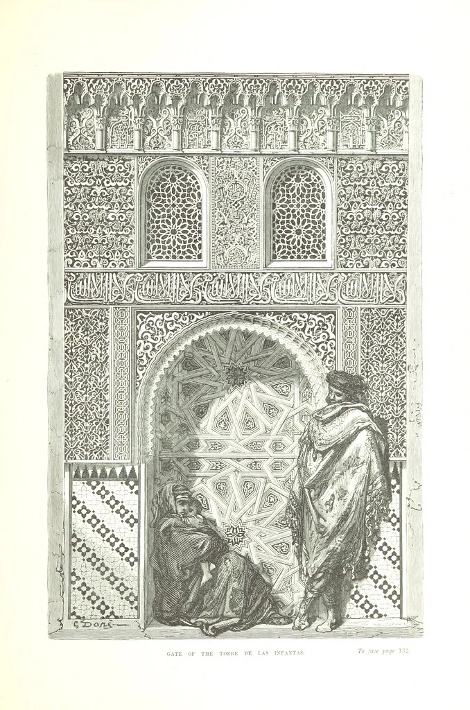 An illustration from Spain ... Illustrated by Gustave Doré. Translated by J. Thomson, 1876, leaf 157